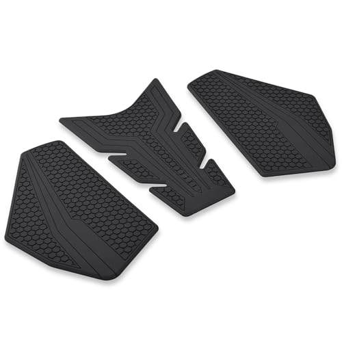 Motorcycle Tank Grip Protector Pads, Anti-Slip Honeycomb Design, Compatible with Suitable for Yamaha YAMAHA MT-25/MT-03 (2020-2025) (Black)