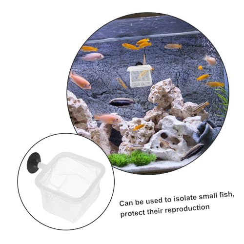 BESPORTBLE 5pcs Fish Tank Net Mesh Separator Cups for Fish Breeding and Easy to Clean Aquarium Divider
