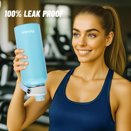 32 oz Insulated Water Bottle Sky Blue Stainless Steel Flask - color: Arctic Breeze