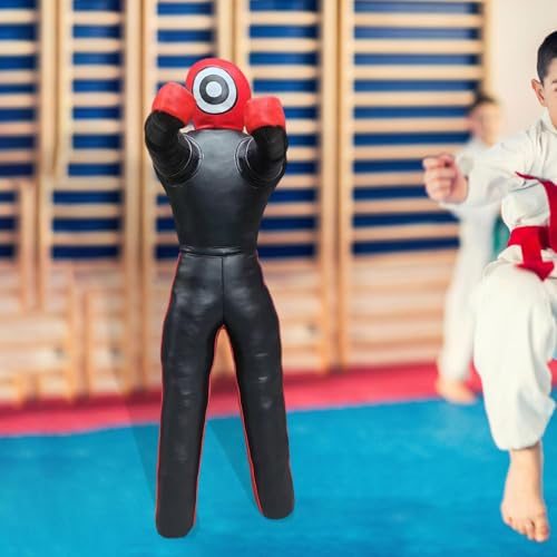 MMA Grappling Dummy Punching Bag Unfilled Multifunction Throwing Punching Dummy Training Equipment for Children - color: height 91.5cm