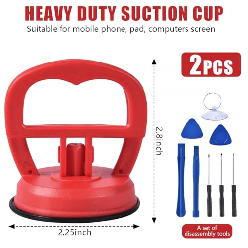 10 Pcs Heavy Duty LCD Screen Suction Cups Repair Kit for iMac, iPhone, iPad, Computer, Tablet