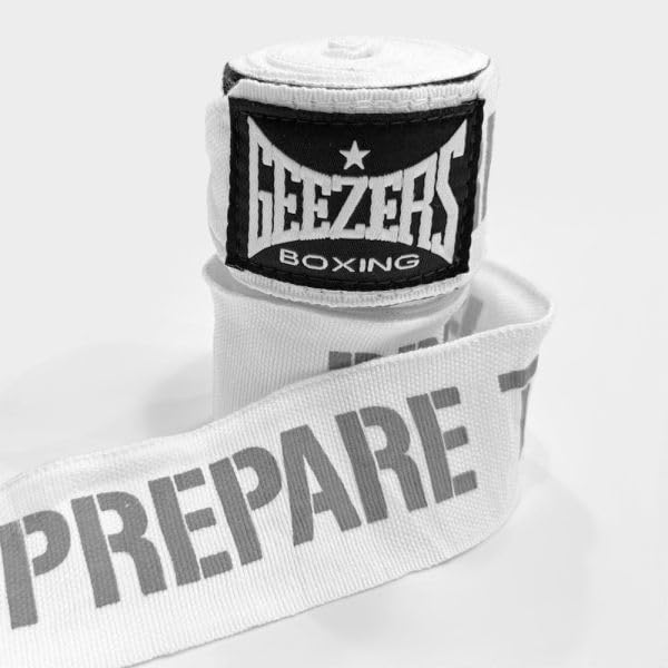 Geezers Prepare to Fight Hand Wraps - color: White, size: 5m