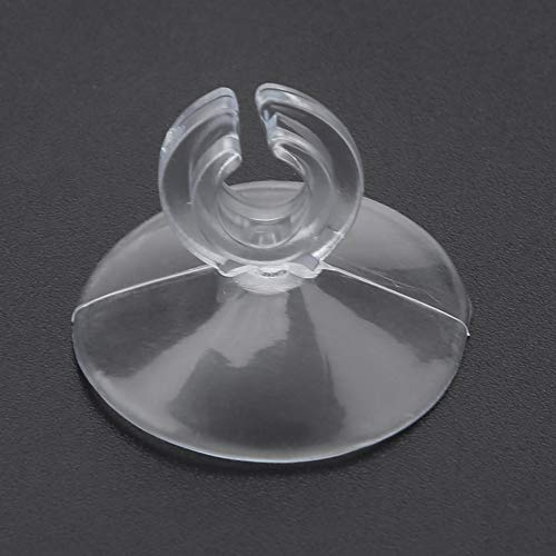 50pcs Aquarium Sucker Clips, Fish Tank Hose Holder Clamps, Ultra Strong Suction Cup Clips for Airline Tube and Pump Tube, Transparent Rubber Sucker Clips for Oxygen Pump Soft