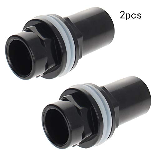 MroMax 25mm / 0.98" ID PVC Aquarium Water Pipe Connector Joint Straight Tubes Hose Connector Fish Tanks Accessories 2pcs - size: 2pcs 25mm