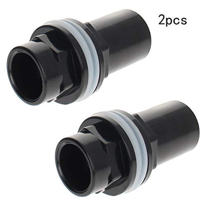 MroMax 25mm / 0.98" ID PVC Aquarium Water Pipe Connector Joint Straight Tubes Hose Connector Fish Tanks Accessories 2pcs - size: 2pcs 25mm