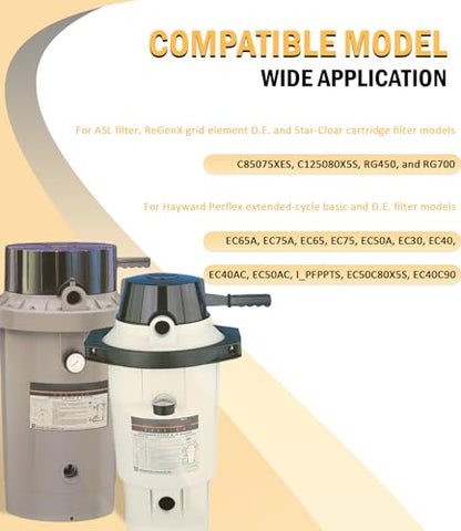 ECX4077B1 Check Valve Replacement for HaywardPerflex and D.E. Filters, Also fits ASL Filter, ReGenX Grid Element D.E. Filter, and Star-Clear Cartridge Filter