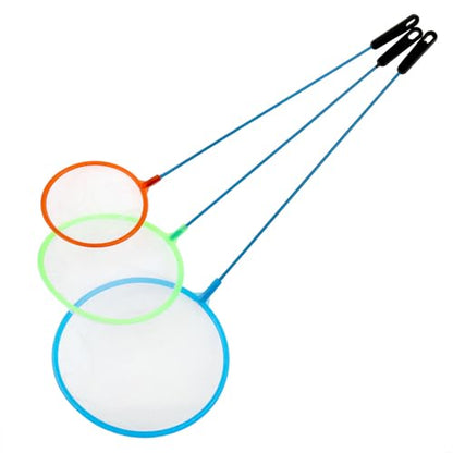3-piece Sets Aquarium Fish Net Mini Baby Bumper Shrimp Net Small Fish Fine Net Suitable for All Fish (Random Color)