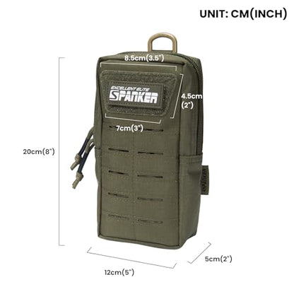 EXCELLENT ELITE SPANKER Tactical MOLLE Pouch EDC Utility Pouches Gadget Organizer Phone Holder Waist Bag Tool Pouch - color: Ranger Green