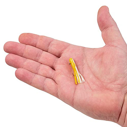 Berkley PowerBait Pre-Rigged Atomic Tubes Fishing Soft Bait - color: Yellow Back, size: 1/32 oz