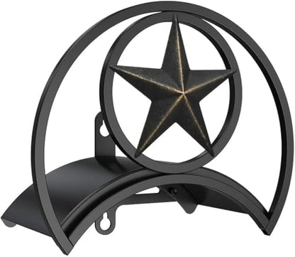 Garden Hose Holder, Decorative Hose Butler Sturdy Water Hose Rack, Durable Wall Hose Hanger, Holds 125-Feet of 5/8-Inch Hose, Hose Reel, Made of Gauge Steel (9.8) …