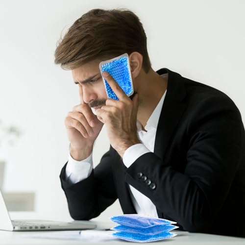 TrelaCo 30 Pack Reusable Ice Packs for Injuries Small Gel Ice Packs - color: Blue