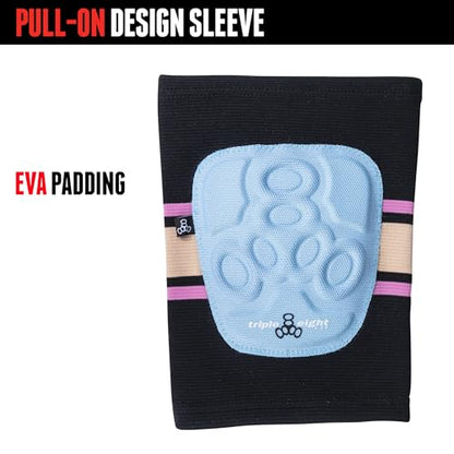 Triple Eight Covert Knee Pads – Ideal for Roller Skating, Biking, BMX, and Skateboarding - color: Sunset, size: Small