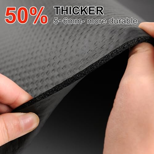 Treadmill Walking Pad Mat for Carpet Floors,23.6x60 Foldable Treadmill Mat for Hardwood Floors, Non-Slip Exercise Equipment Mat for Under Exercise Bike,Walking Pad & Elliptical,Noise Shock Absorption - size: 23.6" × 60"
