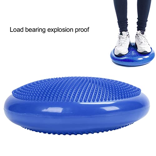 Balance Disc Cushion Mat Yoga Massage Ball Pad Fitness Exercise Training Ball for Yoga Balance Exercise Children's Concentration and Balance (Blue)
