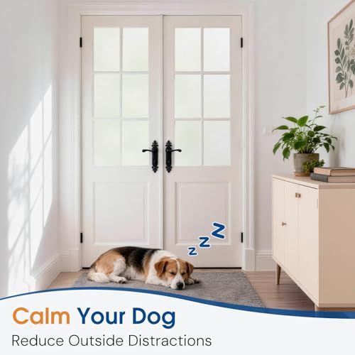 Homein Frosted Glass Window Privacy Film with Tools UV Blocking Privacy Film for Glass Windows, Static Cling No Glue Removable Reusable Anti Glare for Home Day and Night, Pure 17.5" x 78.7"