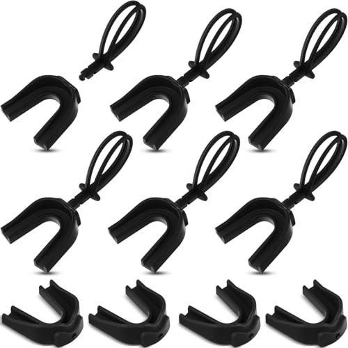 Dunzy 10 Pcs Strapped Mouth Guard Football Sports Mouthguard with Removable Strap Adult Youth Kids Football Mouthpiece Mouth Protector for Boxing Wrestling Basketball Lacrosse Hockey Taekwondo