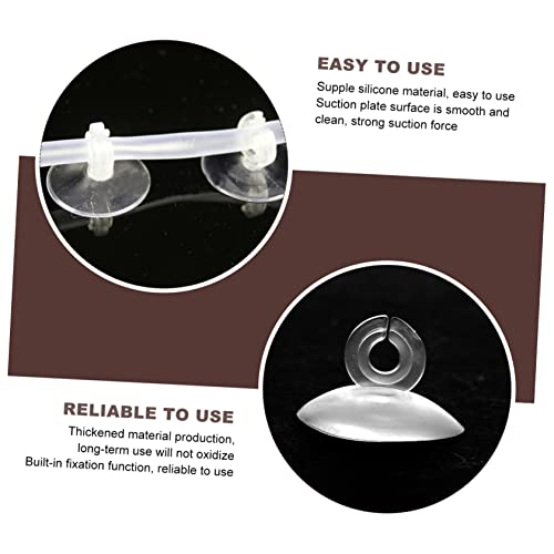 25pcs Aquarium Cup Clips for Airline Tubing Fixing Hose Clamp for Fish Tank Lightweight for Fish Farmers and Aquarium Enthusiasts Easy to Replace
