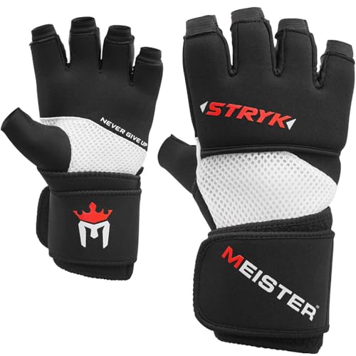 Meister Inner STRYK Gloves w/EliteGel for Boxing & MMA - size: Medium-Large
