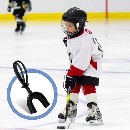 Dunzy 20 Pcs Football Mouth Guards with Strap Bulk - color: Black, size: Youth