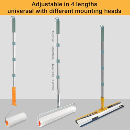 Self Leveling Tool Kits, Floor Rollers With Extensions Stainless Steel Trowels Self Leveling Rakes Shoes With Spikes Epoxy Flooring Tools Cement Concrete Self Leveling Tool Kits (8PCS)