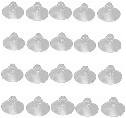 20PCS 18mm/0.7" Furniture Desk Glass Transparent Anti-Collision Suction Cups Sucker Hanger Pads for Glass Plastic Without Hooks