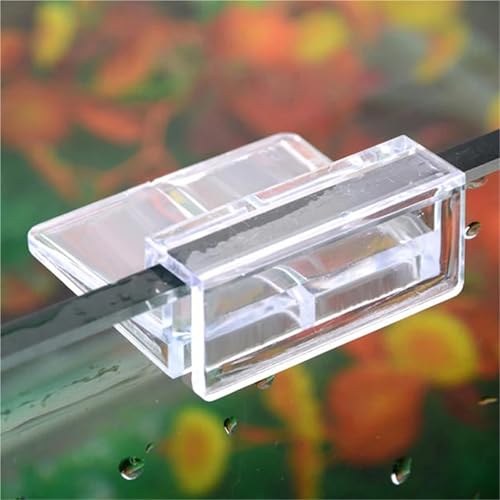 60 Pcs Acrylic Support Brackets for Fish Tank – Hold Rimless Aquarium Glass Cover Lid(A1)
