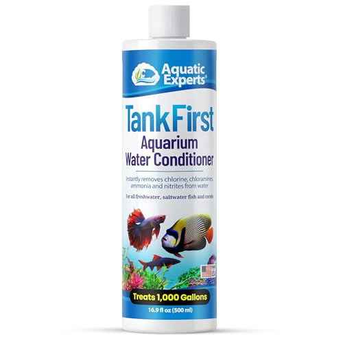 TankFirst Complete Aquarium Water Conditioner - Fish Water Conditioner, Instantly Removes Chlorine, Chloramines, and detoxifies Ammonia from Fish Tank (TankFirst Regular, 500 ml)