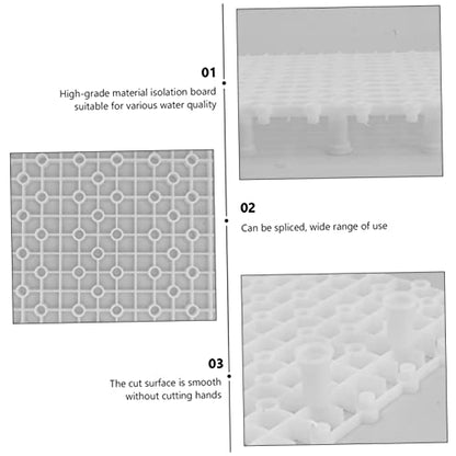 Homoyoyo Fish Tank Filtration Isolation Net Plate PVC Plastic Splicing Divider Easy Install Aquarium Supplies