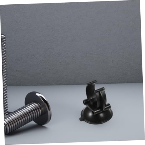 Yardwe 12pcs Aquarium Suction Cups with Clips for Fish Tank Hose Tubes Replacement Holders for Pump and Heater Black Suction Clip Organizers for Air Hose Accessories