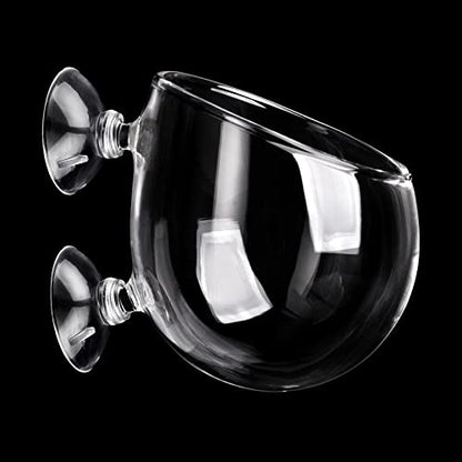 Aquarium Plant Decoration with 2 Suction Cups for Fish Tank, Glass