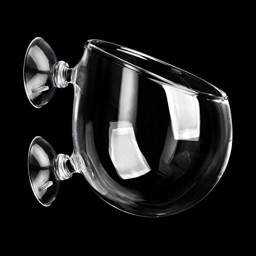Aquarium Plant Decoration with 2 Suction Cups for Fish Tank, Glass