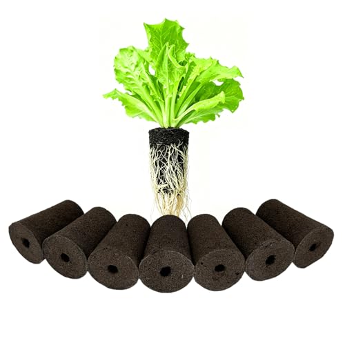 Grow Sponges 20 Pack, 1.5”W*2.16”H Seed Starting Pods Replacement Plugs Hydroponic Growing Medium Fit for 2" Net Cup Systems, Plant Growing Nursery Trays, Tower Garden, Deep Grow Baskets