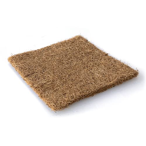 Coconut Coir Hydroponic Grow Mat - Pack of 10-10 x 10 Inches for 1010 Trays - Woven Coco Fiber Growing Pad for Microgreens & Wheatgrass - size: Pack of 10