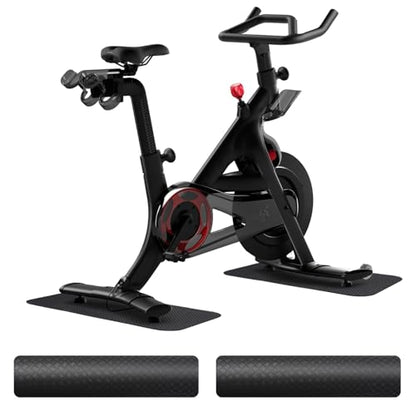 THAILE 2-Pack Bike & Rowing Machine Mats, 6mm, for Peloton & Yosuda | Stability & Cushioning Reduces noise and vibration under Peloton-compatible bikes, spin bikes, treadmills and walking pads. - size: 23.6"L x 11.8"W x 0.24"Th