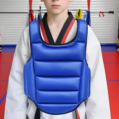 Boxing Chest Protector Kickboxing Belly Protector Guard | Body Protection Pad Breathable for Sparring Training Combat Sports Competition - size: Medium