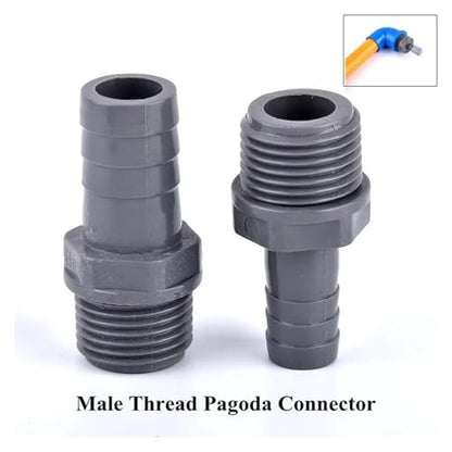 1~20 Pcs 1/2"~3/4" Male Thread To OD 8~16mm Pagoda Connector Soft Water Tube Adapter Aquarium Garden Irrigation Hose Fittings(1 I 2inch to 8mm,20pcs) - color: 1 I 2inch to 8mm, size: 20pcs