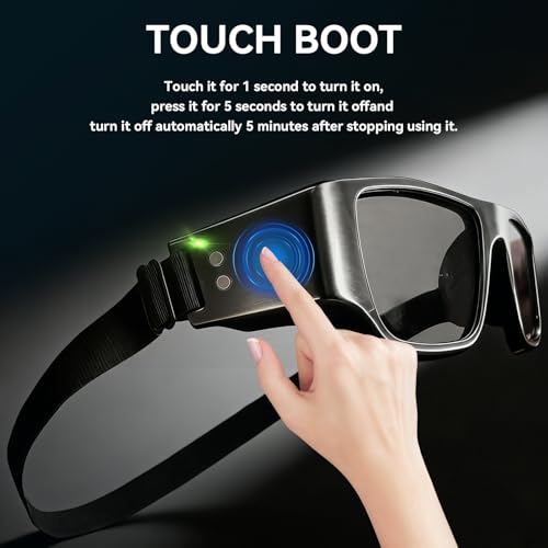 Netrix Reflex Strobe Glasses for Sports Training, Reaction Speed Trainer | Tennis training equipment•vision training strobe glasses•eye training glasses•Magnetic Charging•Touch Control