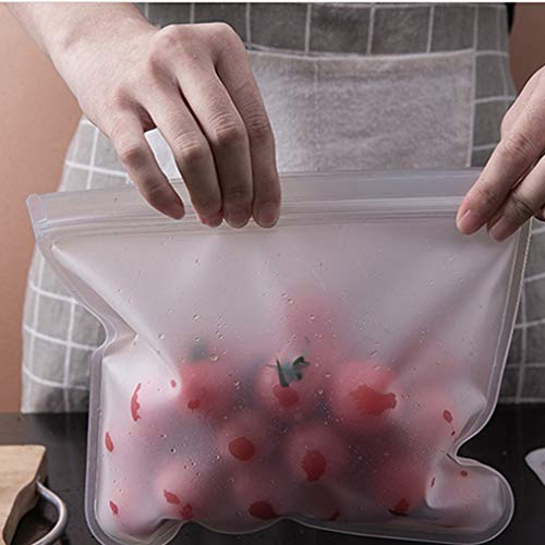 10 Pack Quart Freezer Bags, Reusable Food Storage Bags for Vegetable, Liquid, Snack, Meat, Sandwich, 8.46x7.28 Inch - size: 0.25 Gallon