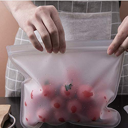 10 Pack Quart Freezer Bags, Reusable Food Storage Bags for Vegetable, Liquid, Snack, Meat, Sandwich, 8.46x7.28 Inch - size: 0.25 Gallon