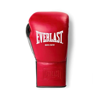 Everlast Powerlock OG Pro Training Boxing Gloves - color: RED/BLK, size: 14 oz