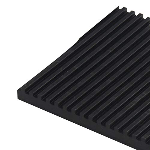 Rubber Anti Vibration Pads, 4 x 4 x 3/8 inches Heavy Duty All-Rubber Vibration Isolation Mats for HVAC, Compressors, Treadmills, Air Conditioner Units, Washer, 4 Pack