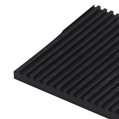 Rubber Anti Vibration Pads, 4 x 4 x 3/8 inches Heavy Duty All-Rubber Vibration Isolation Mats for HVAC, Compressors, Treadmills, Air Conditioner Units, Washer, 4 Pack