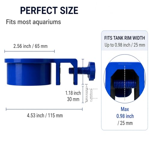 XL Water Change Diffuser, 3D Printed Aquarium Flow Buffer Compatible with Rimless or Rimmed Tanks, Stable Fish Tank Filler for Substrate Protection, Essential Maintenance Tool