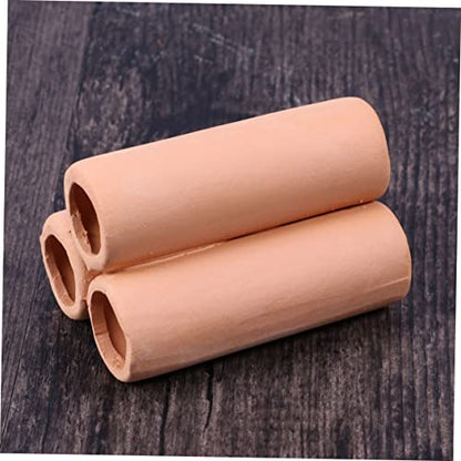 Happyyami 2pcs Moss Tube Cultivating Container Mineral Tube for Aquarium Fish Tank Ceramic