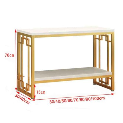 Metal Aquarium Stand, Heavy Duty 2-Tier Fish Tank Rack Shelf, Torage Rack Bracket for Fish Tank Accessories Storage, for Home Office (White b)