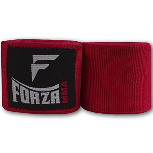 Forza Sports 120" Mexican Style Boxing and MMA Handwraps - color: Red