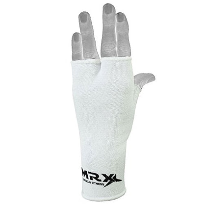 MRX Muay Thai Boxing Inner Gloves Protective Hand Wrap - color: White, size: X-Large
