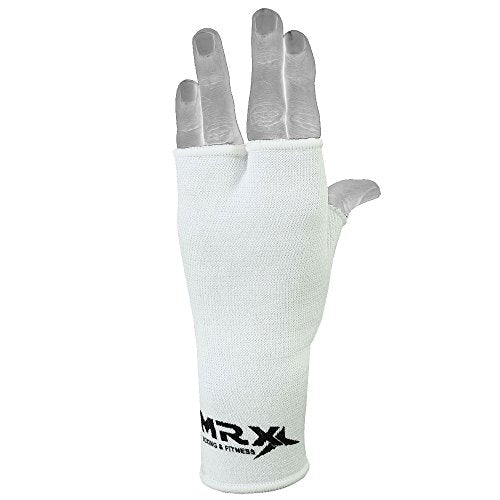 MRX Muay Thai Boxing Inner Gloves Protective Hand Wrap - color: White, size: Medium