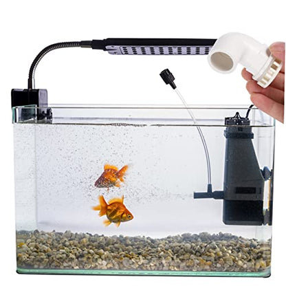 2pcs Aquarium Elbow Connectors Fish Tank Drainage Adapters Strong Water Fittings for Tubing Easy Installation for Home Aquariums