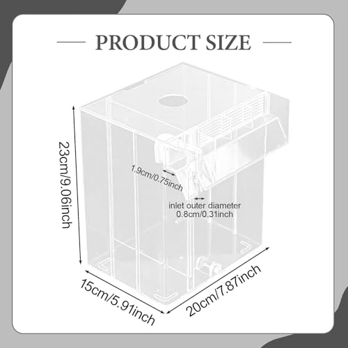 Baoblaze Aquarium Breeder Box Breeding Box Betta Clown Separation Net Guppy Separator Hatchery Breeder, Clear